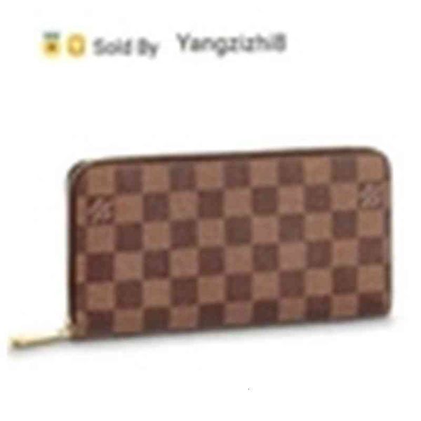 

yangzizhi8 real n41661 grid pattern zippy wallet 2019 caviar lambskin chain flap bag long chain wallets key card holders purse clutches, Black;red