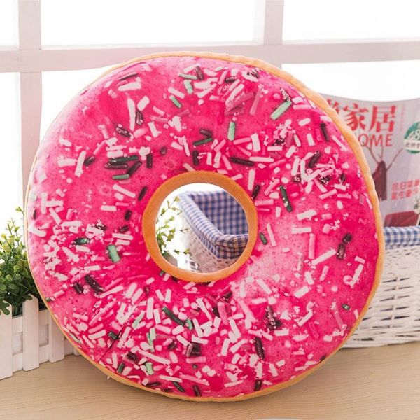 

pillow novelty donut food plush toys stuffed throw soft seal party hold baby sleeping chair cushion
