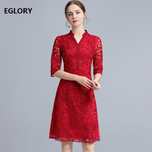 

dresses 1950s style spring summer fashionable woman allover appliques embroidery slim fitted red blue 4xl, Black;gray