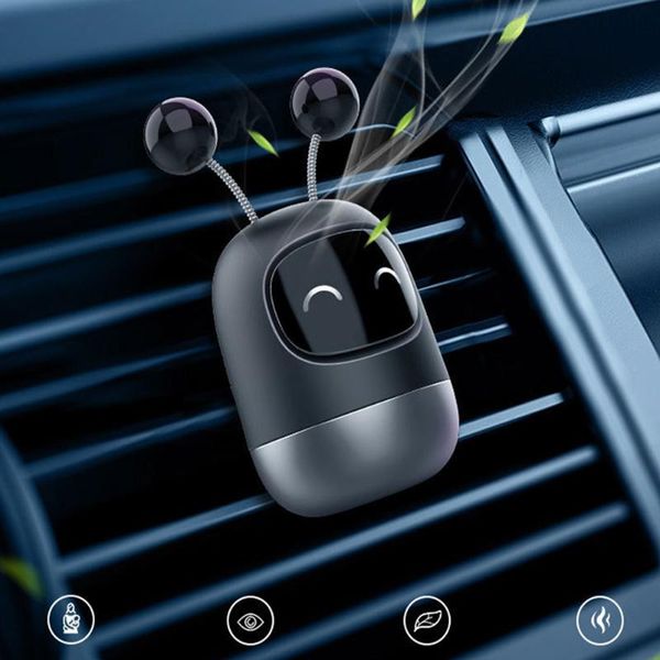 

car air freshener auto creative mini robot vent clip parfum flavoring ventilation outlet deodorant interior