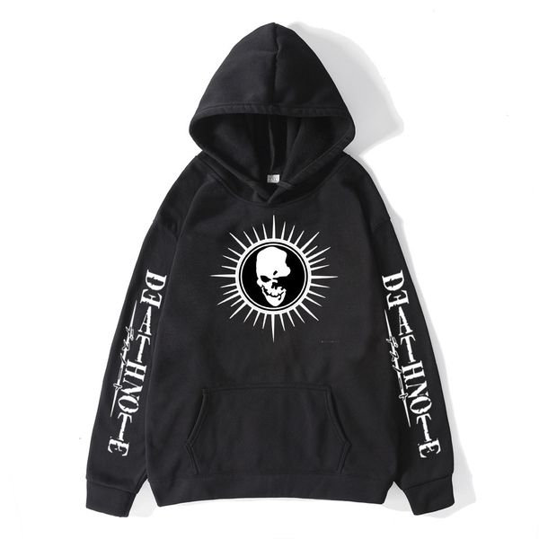 

mens sweater anime sweater men's death note hoodies fashion jacket, Black