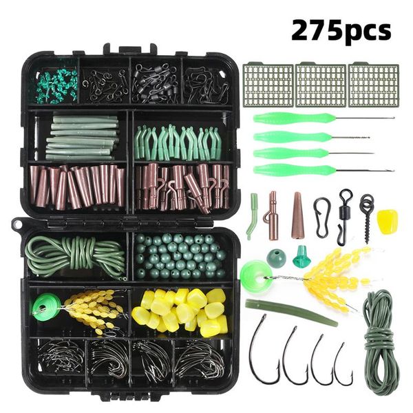 

fishing accessories 275pcs portable kit carp tackle box srod hook extractors space beans pistols holsters