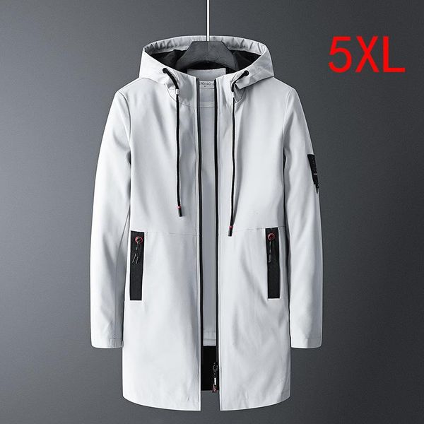 

men's jackets long windbreakers men fashion casual spring autumn coats solid color hoody jacket clothes male, Black;brown