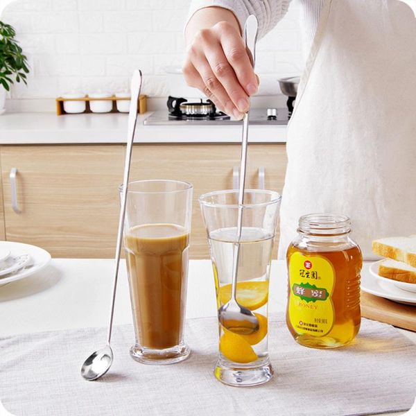 

spoons home & living ice cream stainless steel long handle tableware dinnerware dessert scoop honey stir spoon