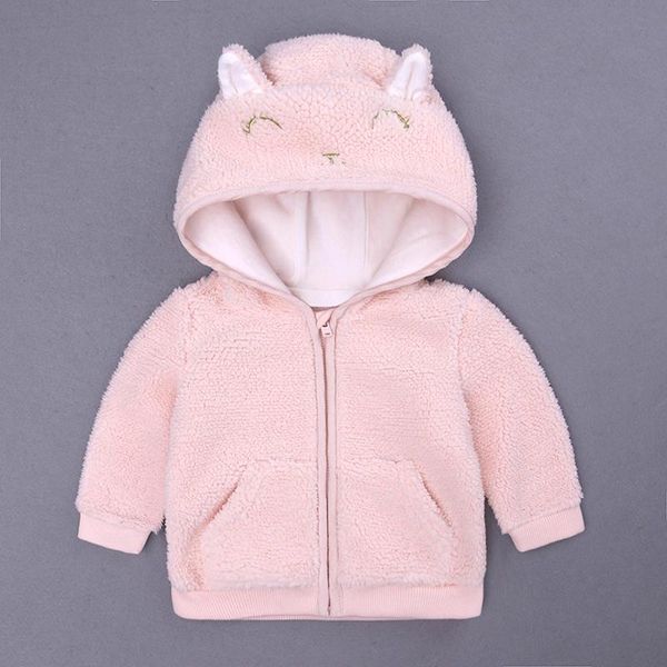 

jackets #50 born jacket baby boys girl outerwear cartoon ear hooded pullover warm coat kids clothes 0-18months, Blue;gray