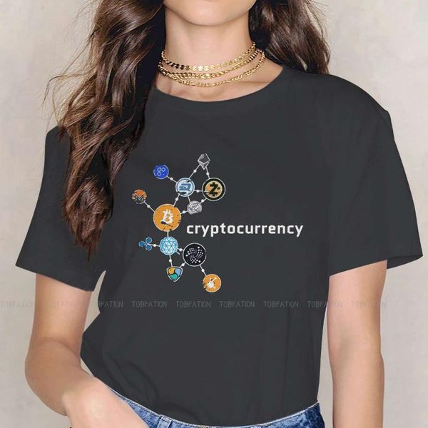 

women's t-shirt blockchain cryptocurrency miners women t shirt crypto female graphic funny teesÂ ladies 4xl cotton tshirt, White
