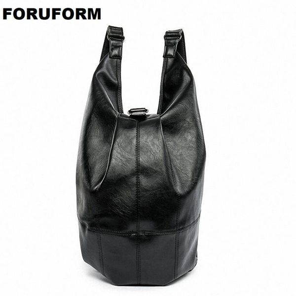 

backpack janpan style college mochila men travel waterproof pu leather casual laprucksack school bag for teenagers li-1820