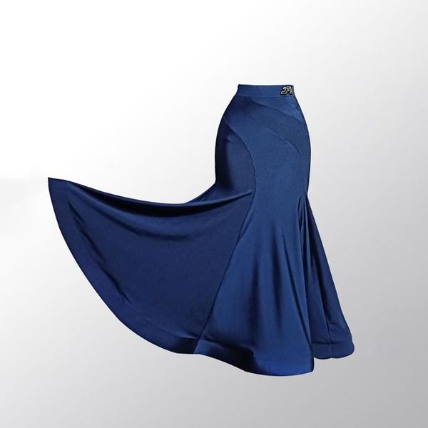 

blue long design latin dance dress women skirt for ballroom samba tango chacha belly dancing performamnce tl625 stage wear, Black;red