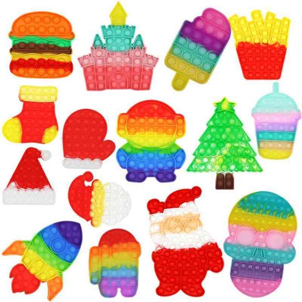 

silicone rat killing pioneer extrusion rainbow children's deskpuzzle decompression toy bubble music parent-child game