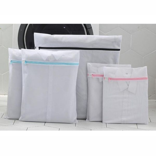 

pack polyester mesh laundry bag washing net for underwear sock machine pouch clothes bra bags wholesale