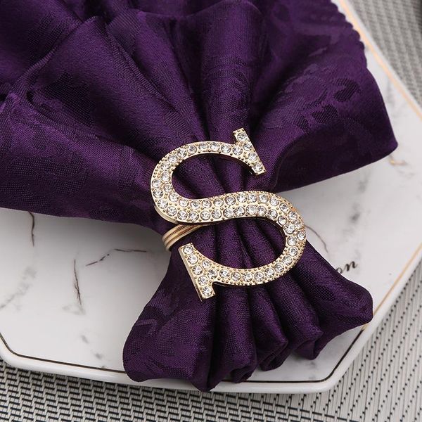 

napkin rings 12pcs beautiful wedding letter buckle simple lucky ring