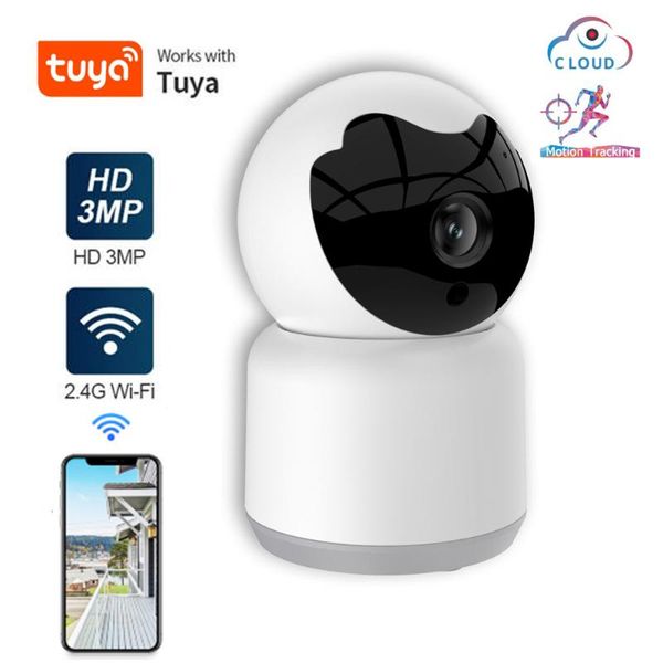 

tuya 3mp ip camera wifi wireless home security ir night vision two way audio cctv surveillance pet baby monitor cameras