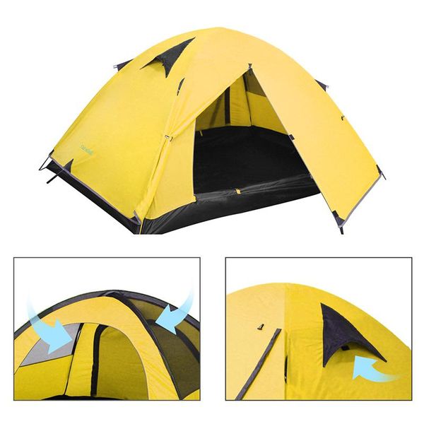 

tent outdoor camping waterproof hiking 3 colors tents and shelters