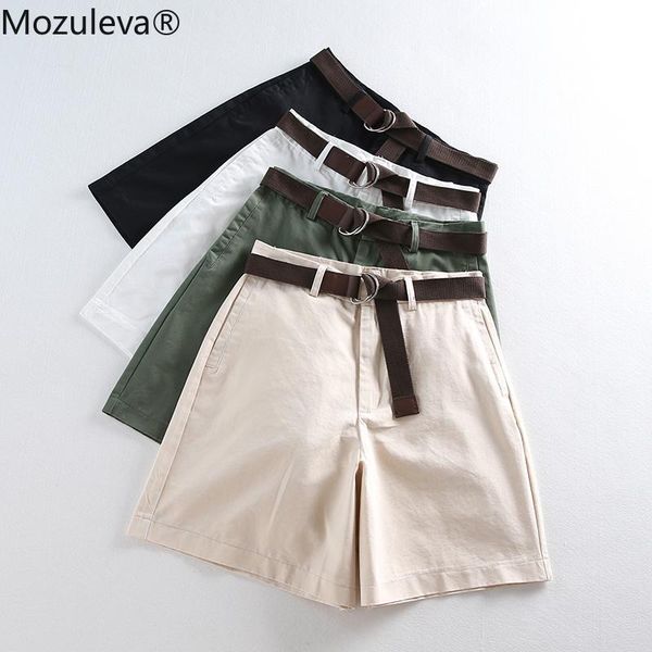 

women wide leg shorts casual female a-line solid with belt feminino thin summer loose high waist 7411 50 women's, White;black