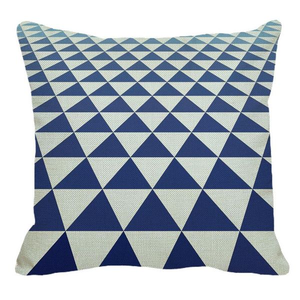 

45cmx45m geometry triangular pattern linen comfortable cushion cover home sofa decorative pillow yh175 cushion/decorative