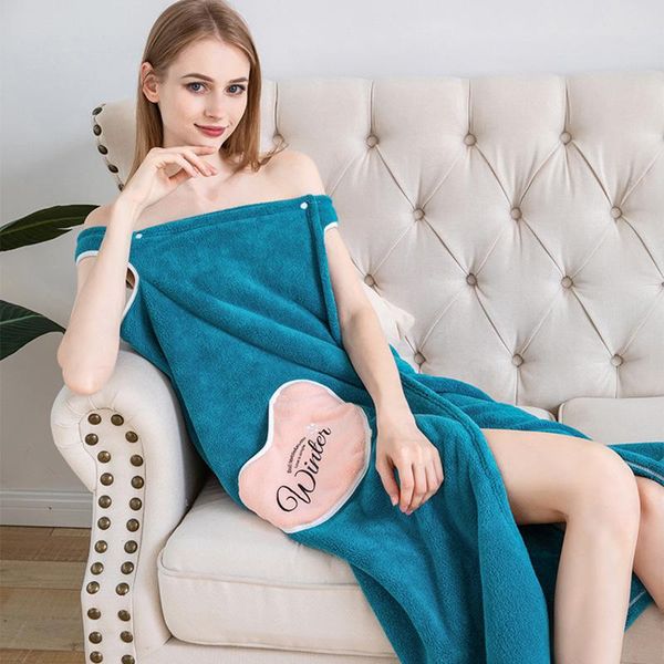 

towel wearable bath superfine fiber towels soft and absorbent chic for autumn el home bathroom women off-the-shoulder