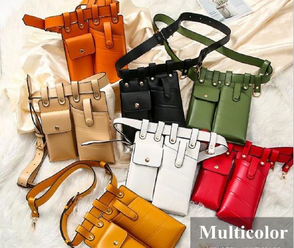 

waist bags women's pack leather fanny luxury lady belt crossbody for women casual chest girl wallets coin card female purse