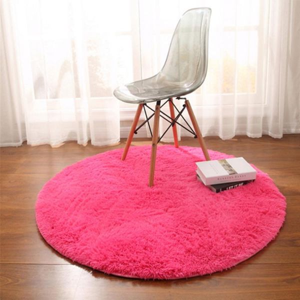 

carpets bedroom carpet round floor mat living room plush (rosy)