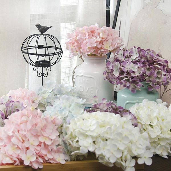

decorative flowers & wreaths european-style wholesale floral hydrangea diy headdress headband living room decoration artificial