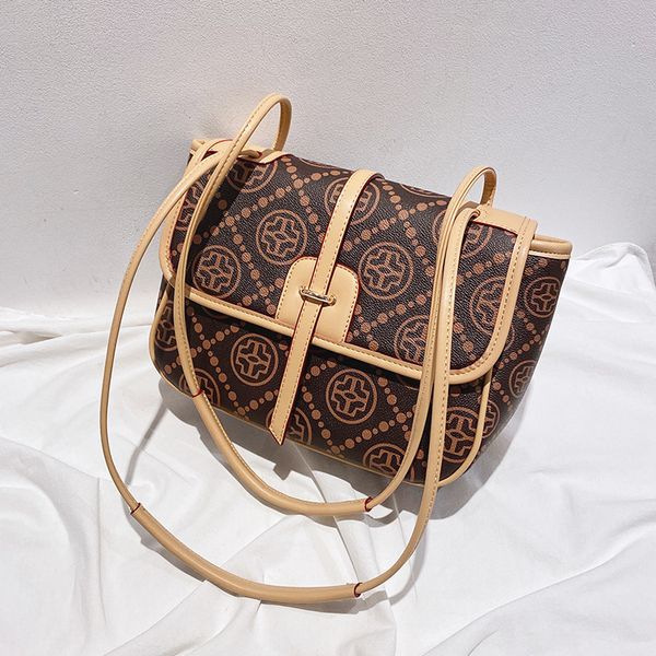 

bag single shoulder messenger hand autumn and winter new printed tote women's handbags