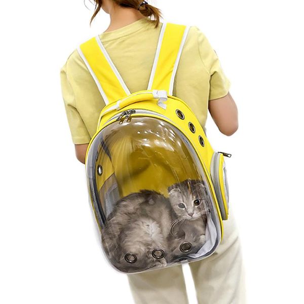 

dog carrier bag window bubble carrying travel cat breathable big space transparent pet supplies car seat covers