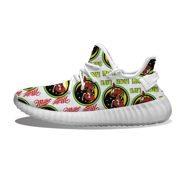 

diy custom miller high life running sho mh printed mens womens trainers outdoor sports sneakers