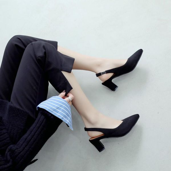 

plus size 9  11 12 13 14 15 16 17 high heels sandals women shoes woman summer ladies back tripping with thick, Black