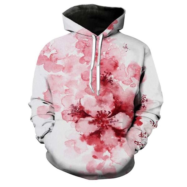 

women's hoodies & sweatshirts colorful flower hooded cartoon girls kids men hoody streetwear sportswear pullover, Black