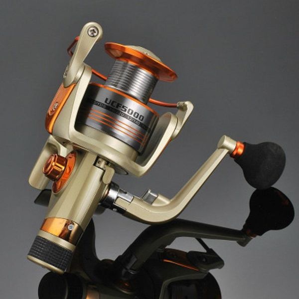 

1000-6000 fishing line wheel spinning type gapless bearing rod reel folding handle accessories baitcasting reels