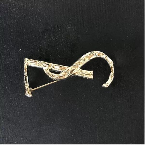 

luxury jewelry brooch for men and women personality versatile gold silver ls western-neck sweater dress, Gray