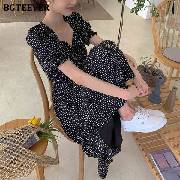

dresses vintage puff-sleeve floral print women summer v-neck slim waist a-line female dress black vestidos femme nsqb, Black;gray