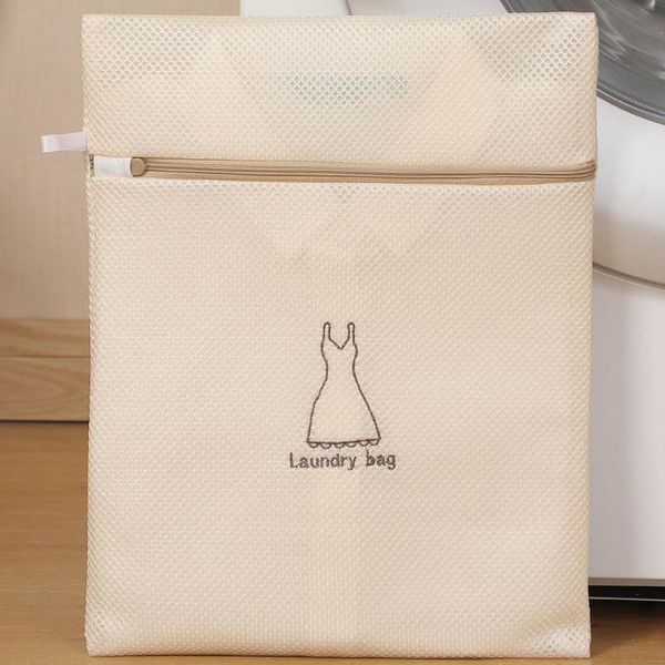 

laundry bags 1pcs beige bag thicken for machine wash multi purpose bra underwear storage polyester fiber outdoor accessories