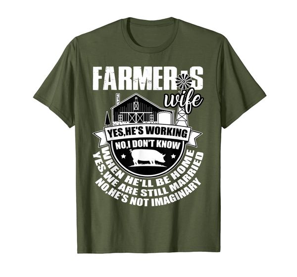 

proud farmer's wife t shirt, i love my farmer t shirt, White;black