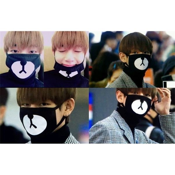 

youth bulletproof group's same bear korean mask personalized trendy product dust and haze prevention