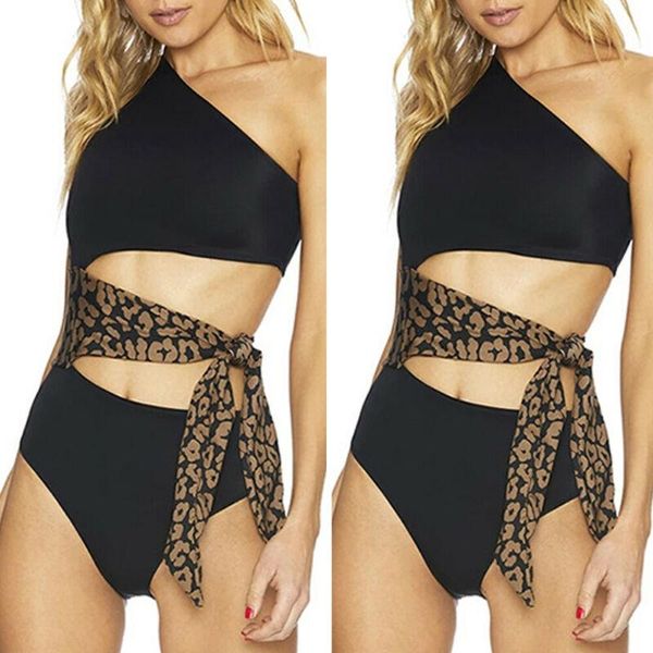 

women's swimwear women one piece swimsuit monokini belt brazilian bikini bathing summer suit, White;black