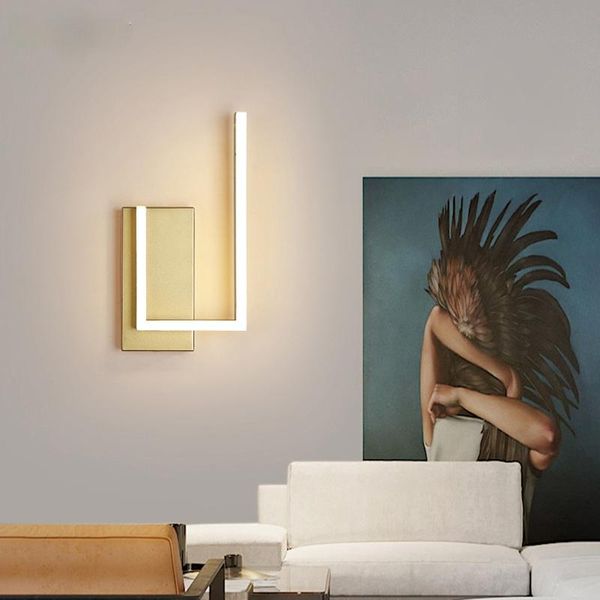 

wall lamp golden brown creative modern led lights for bedside living study room bedroom corridor aisle indoor lighting luminaire
