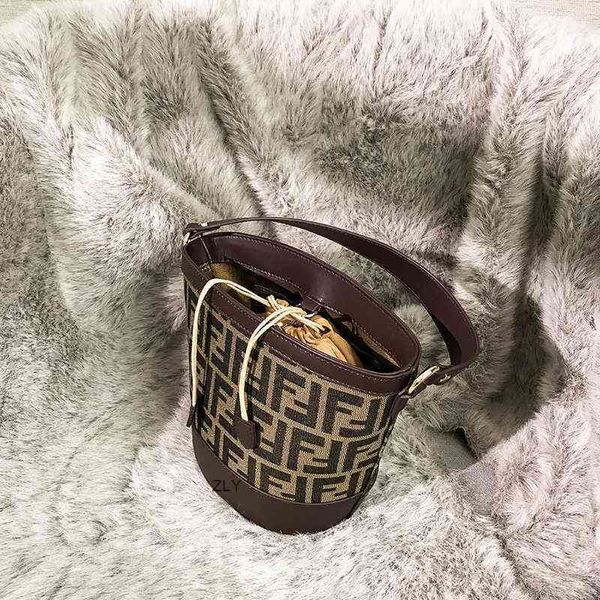 

old flower bucket bag women's styling middle antique tote zly bags