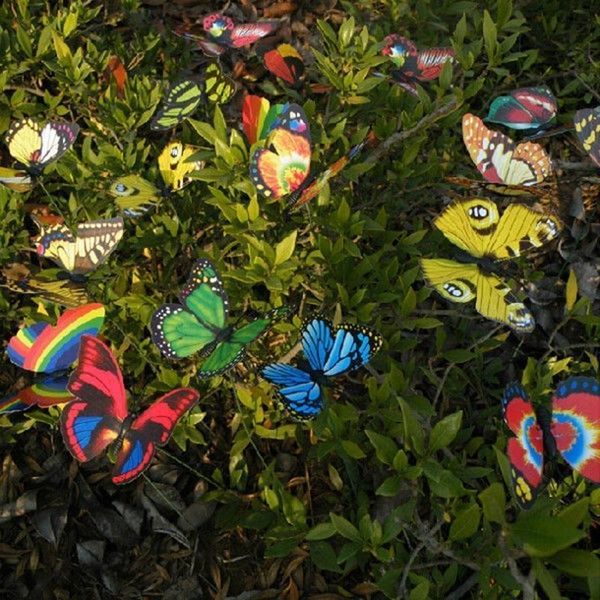 

other accessories 5 pcs/set simulation butterfly mini artificial flower diy floral wedding party home decorations festival supplies, White