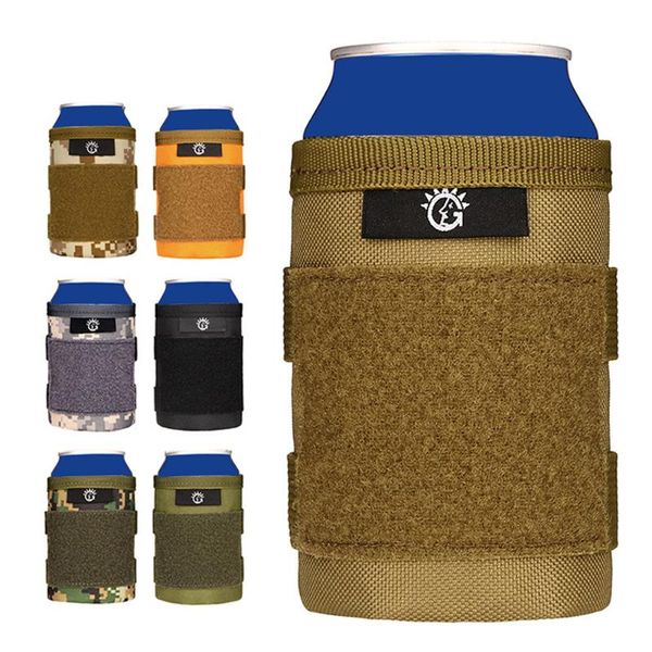 

outdoor bags tactical bottle pouch nylon cans beer cover insulation holder sleeve military molle drink camping hunting bag