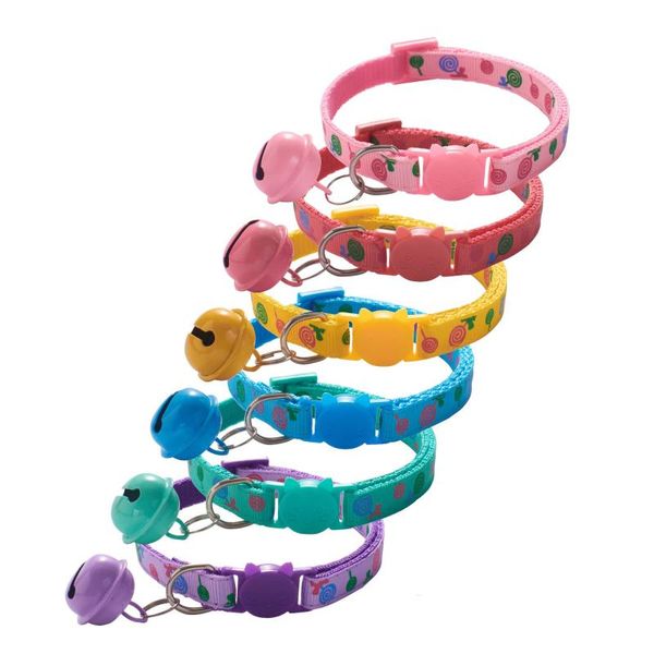 

cat collars & leads pet collar dog single lollipop big bell buckle adjustable supplies accessories