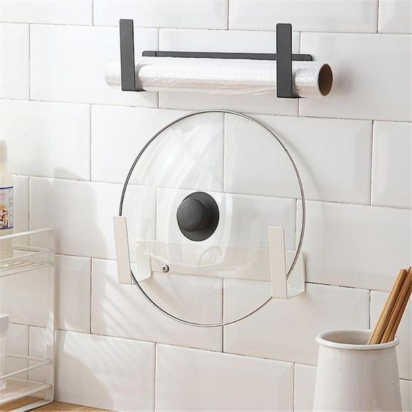 

kitchen storage & organization carbon steel simple wall-mounted pot rack household organizer
