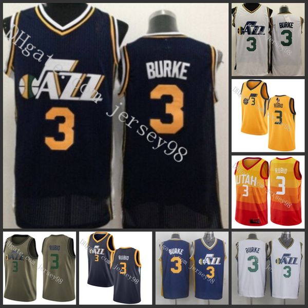 

utah jazz men #3 trey burke men jersey, Black