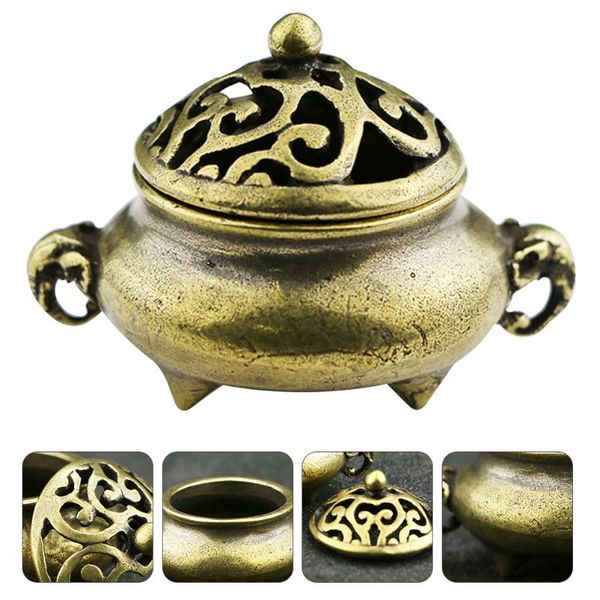 

fragrance lamps 1pc indoor deskincense burner brass craft holder stove decor