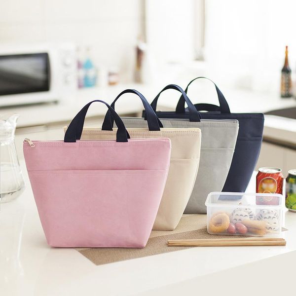 

storage bags portable lunch bag insulation thermal waterproof oxford container tote handbag school picnic