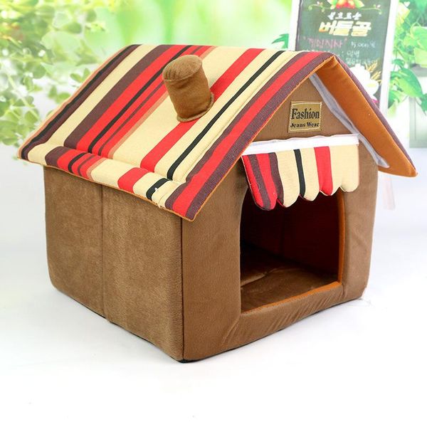 

cat beds & furniture 2021 house bedding basket cute pet products sleeping small medium puppy litter dog bed lounger for animal dogs nest
