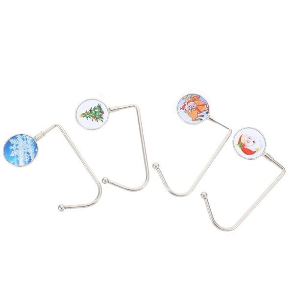 

christmas decorations 4pcs delicate fireplace hook xmas sock holders deskmetal