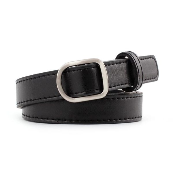 

belts genuine leather alloy metal irregular buckle women belt casual jeans wild student youth fashion accessories, Black;brown