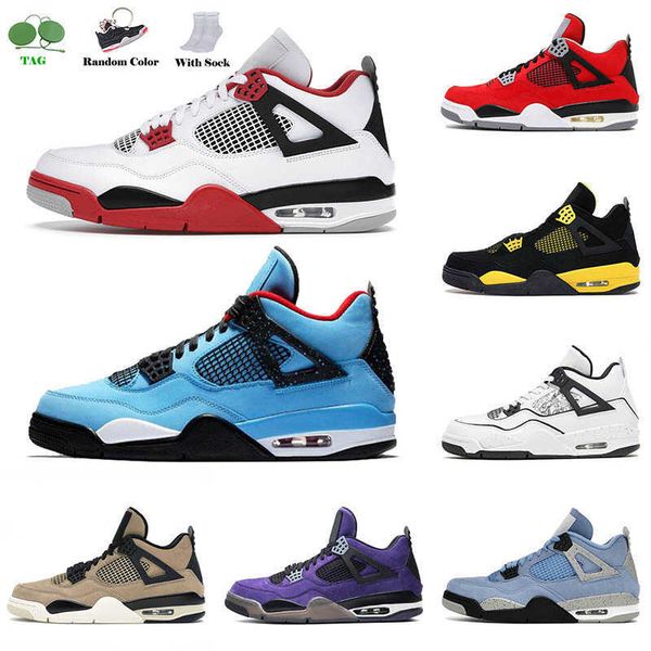 

2021 jumpman basketball shoes 4s diy desert moss red thunder encore pale citron lucid green rasta outdoor mens womens trainers