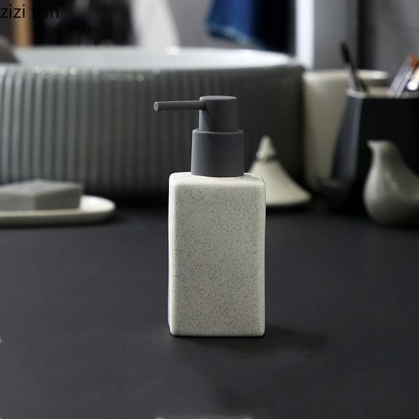 

liquid soap dispenser ceramics bathroom supplies hand sanitizer bottle square lotion accessories press the can container