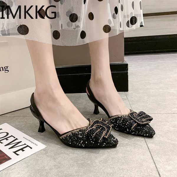 

dress shoes fashion sparkling pink bling rhinestone women high heels party bowtie crystal sandals sweet style lady black